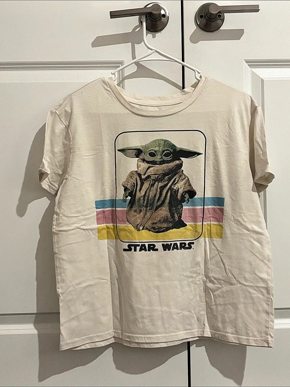 Star Wars Grogu Retro Stripe crop top